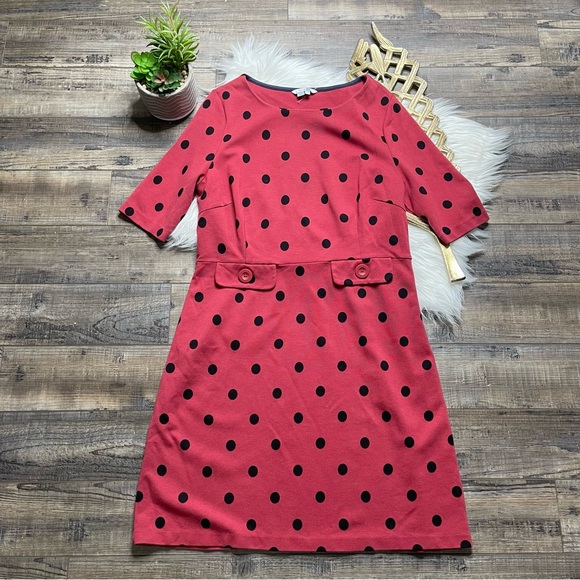 Boden Dresses & Skirts - Boden Polka Dot Faux Pocket Dress